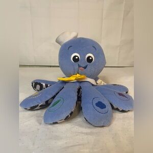 Baby Einstein Octopus Plush 7” Sensory Lovey Teaches English French Spanish